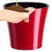 Santino Self Watering Planter Arte 6.5 inch Red-Pearl/Black   564101782